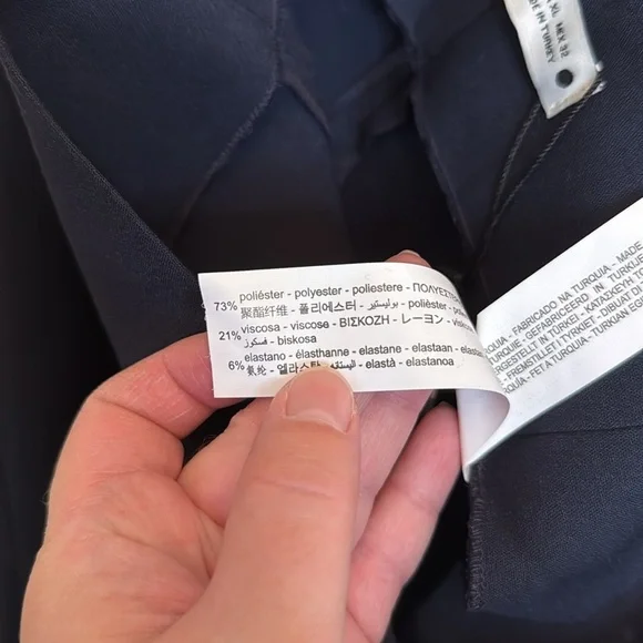 Zara CULOTTES size extra large in navy - Picture 6 of 7